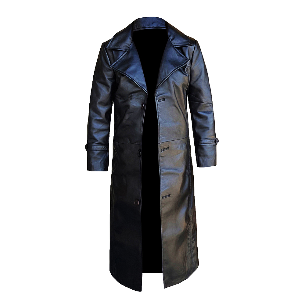 Leather Fashion Long Coat