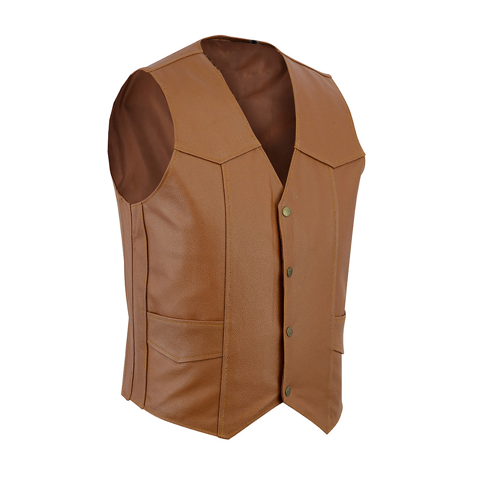 Motorbike Leather Vest