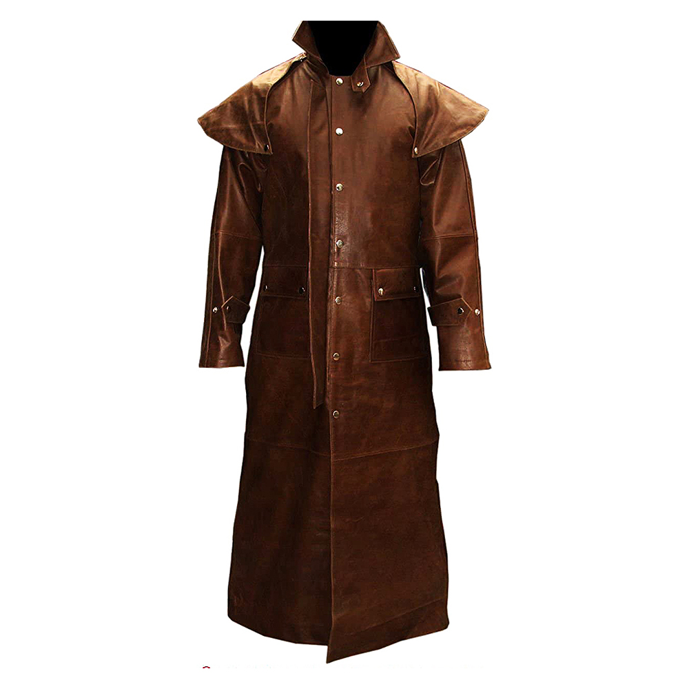 Leather Fashion Long Coat