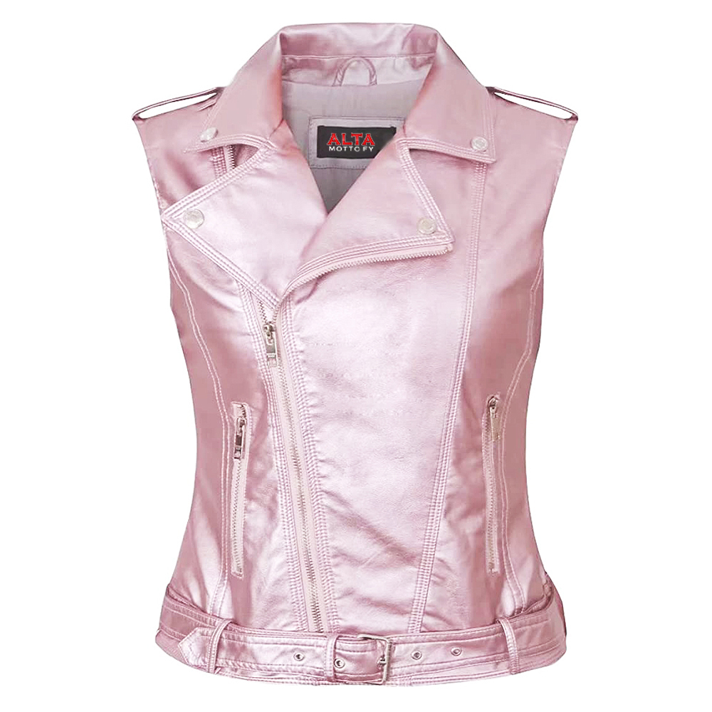 Motorbike Leather Vest