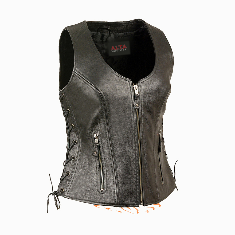 Motorbike Leather Vest